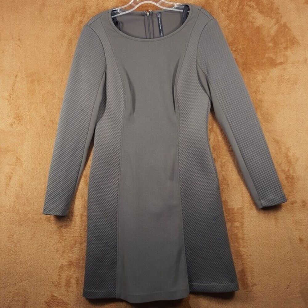 Marc New York Gray Textured Midi Dress